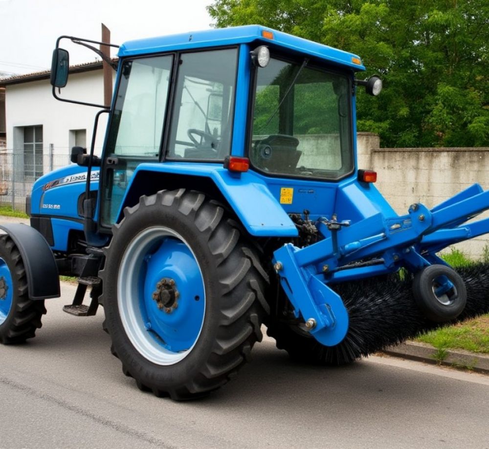 Уборка территории трактором сщеткой (щетка дорожная) стоимость услуг и где заказать - Барнаул