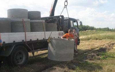 Перевозка бетонных колец и колодцев манипулятором - Бийск, цены, предложения специалистов