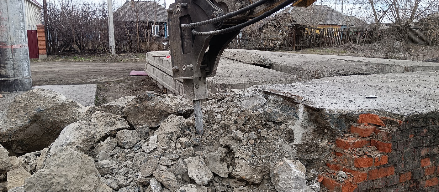 Услуги и заказ гидромолотов для демонтажных работ в Славгороде